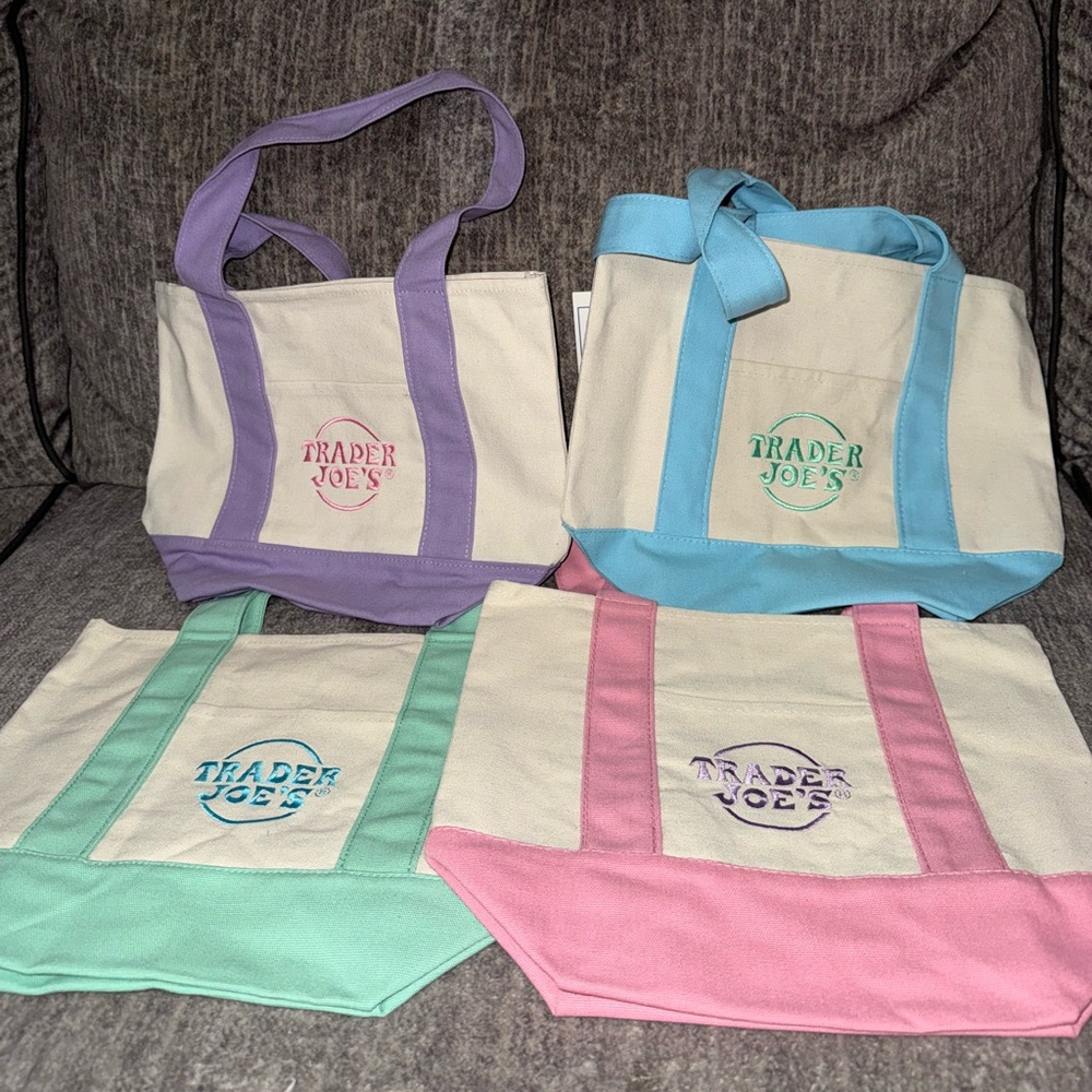 Trader Joe’s mini tote bags set of 4